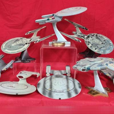 Star Trek Enterprise Model Figure Collection W/ Trains And Model Car Sets