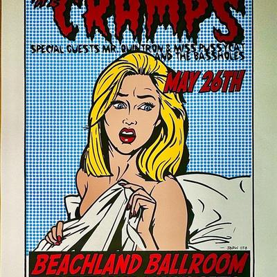 *signed* The Cramps Beachland Ballroom Poster 