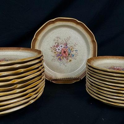 Mikasa While Wheat Country Air 24 Pc Dining Plate Set 