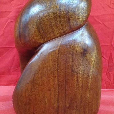 Dee Ann Vintage Abstract Ironwood Sculpture