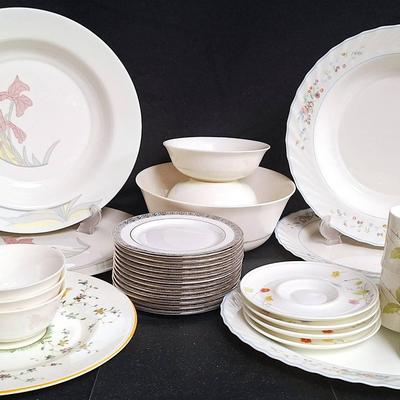 Vintage Arcopal Opal Glass, Crown Staffordshire, Mikasa, And Gorham Replacements 