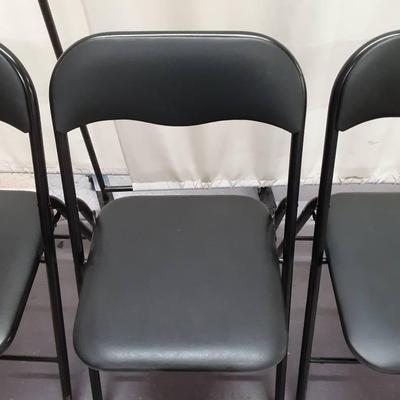 Card Table & Four Folding Chairs 