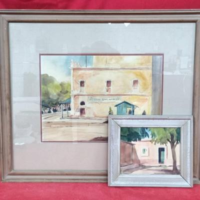 Pair Of Gerry Pierce Original Mexican Paintings