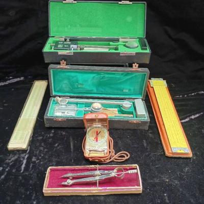 Planimeter Precision Instrument Sets W/ Pathfinder Compass And More