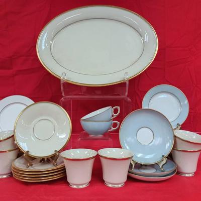 38pc Royal Copenhagen And Lenox Mixed China Dishware 