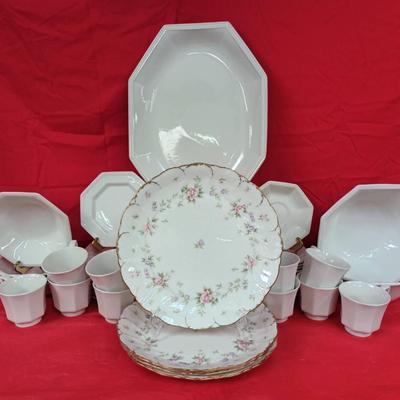 Heritage English Ironstone Dishware W/ Mikasa "Endearment" Plates