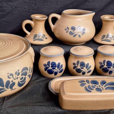 Vintage Pfaltzgraff Folk Art Stoneware 