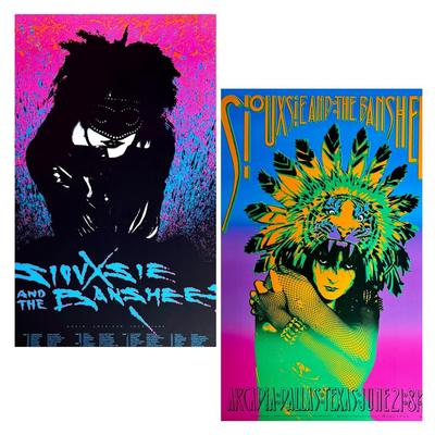 Siouxsie & The Banshees & signed Victor Moscoso Posters