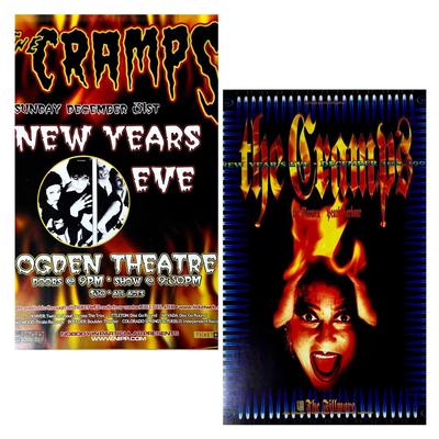 The Cramps Newyears Eve Ogden Theatre & New Years Eve At The Fillmore Posters 