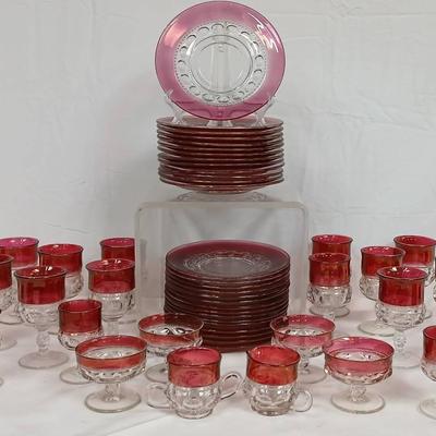 Tiffin Franciscan Kings Crow Vintage Glassware