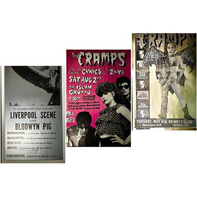 The Cramps Gold Signed Lithograph, Silver Led Zeppelin Litho & More!
