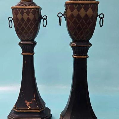 Wooden Candle Holders 