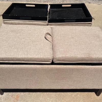 Cushioned Top Storage Ottomans