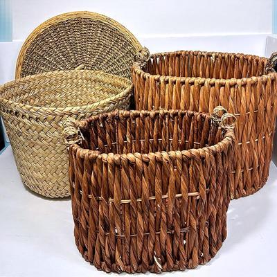 Handmade Wicker Basket Assortment 