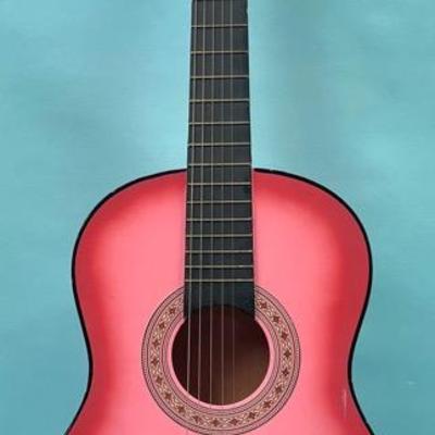 Pink “BC” Beginners Acoustic Guitar