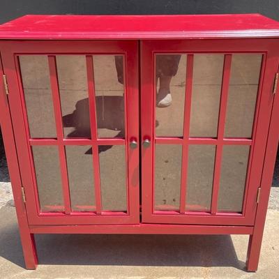 Red Accent Cabinet from “Target”