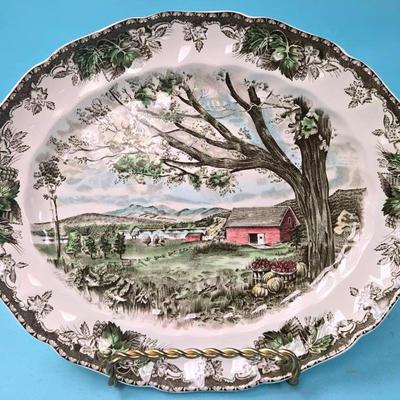 "Johnson Bros" 'The Friendly Village' Large Platter