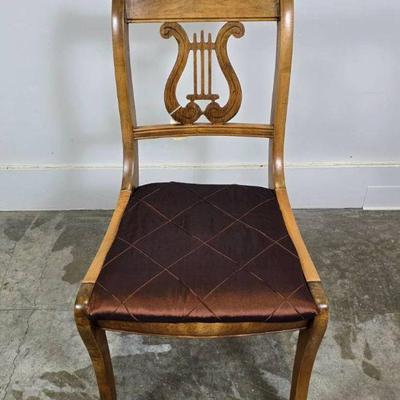 Lot #10 Vintage Duncan Phyfe Harp Back Lyre Chair
