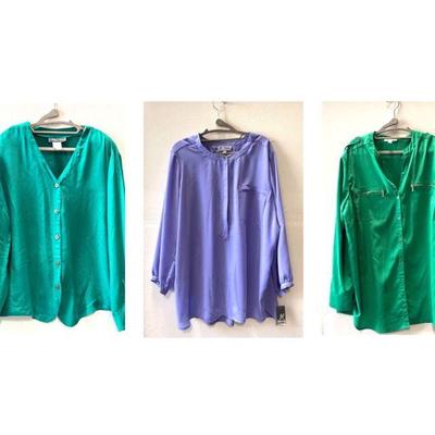 Lot #152 Womens Blouses - Set of 3 (Calvin Klein, SK & JM)