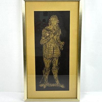 Lot #22 Vintage Framed Brass Rubbing - Son of William and Martha Penn