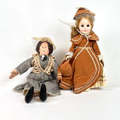 Lot #122 Vintage Effenbee Doll and Folkart Soft Body Doll