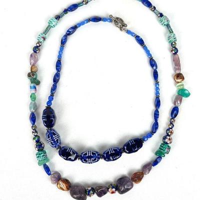 Lot #67 2 Vintage Beaded Necklaces - Set of 2