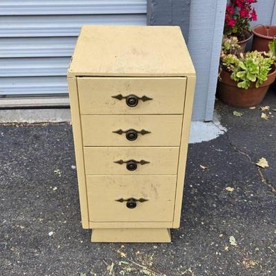 Lot #196 Small Mid Century Chest of Drawers