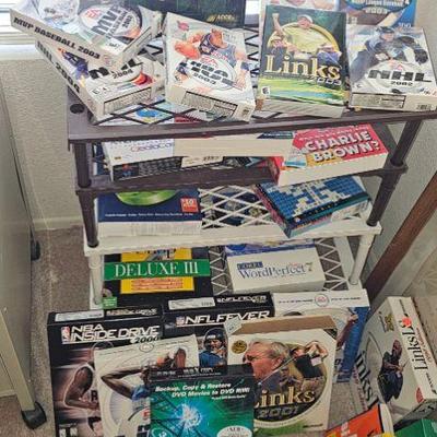 Computer games and programs... disc's at front desk