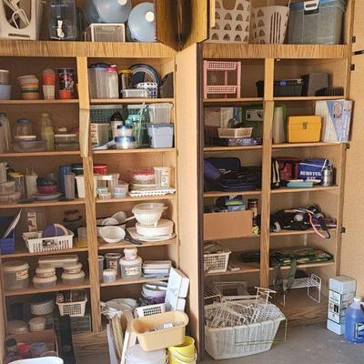 Garage items...lots of Tupperware 4 for $1 