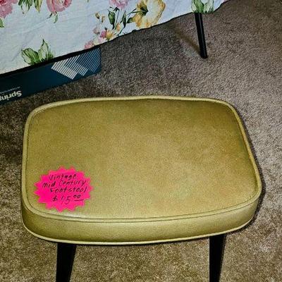 Mid Century Modern Footstool 