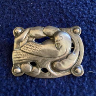 Sterling Silver Georg Jensen Design Dove Brooch