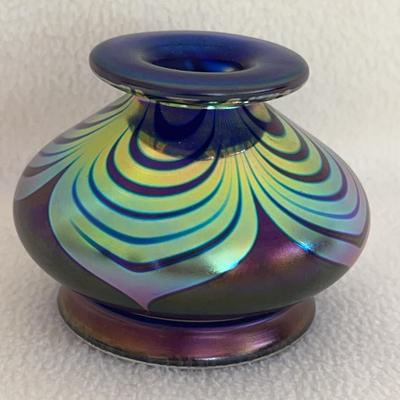 Stuart Abelmen Miniature Art Glass Vase