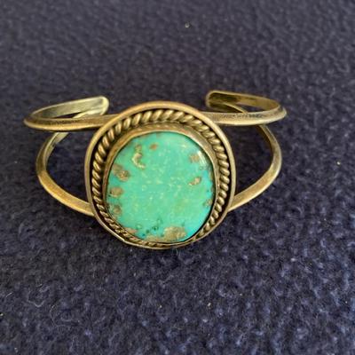 Sterling Silver Turquoise Cuff