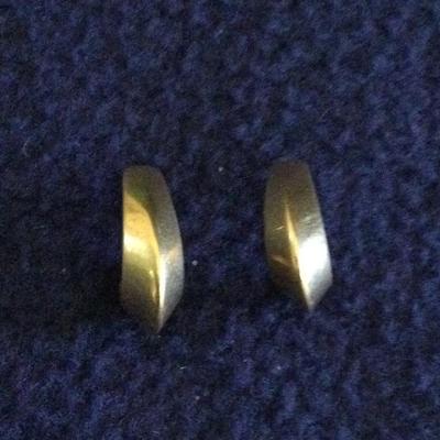 14K Gold Thick Hoop Earrings