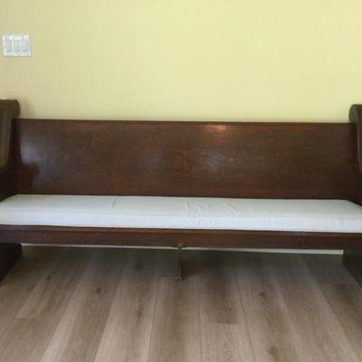 Long Church Pew Vintage