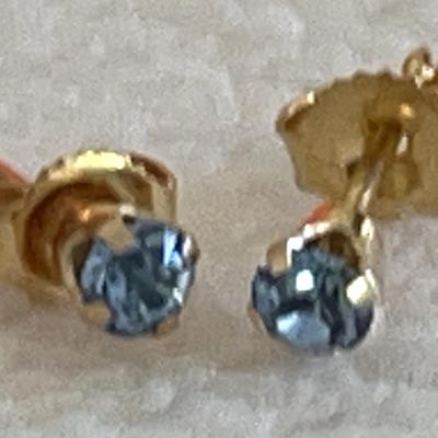 14K Gold Stud Earrings