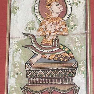Thai Temple Buddhist Art Vintage