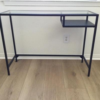 Glass & Black Console Table/Desk