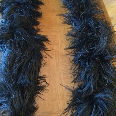 Long Black Feather Boa, Circa 1930’s 