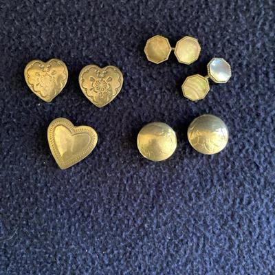 Sterling Silver Button Covers & Cuff Links
