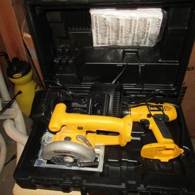 Dewalt drill and circular saw- no batteries