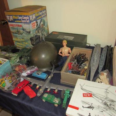 Lots of old toys including GI Joe items