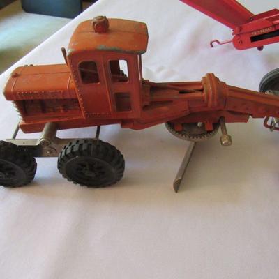 Metal Hubley road grader