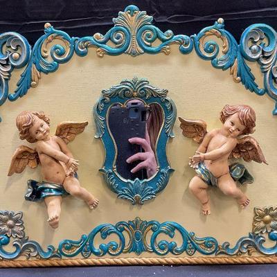 Ellie Haggerty Cherub Mirror Carousel Panel
