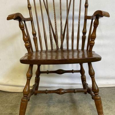 WINOOSKI Vintage Fiddleback Armchair, Vermont
