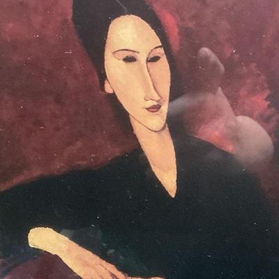 Framed Modigliani Anna Zborowska Litho Print
