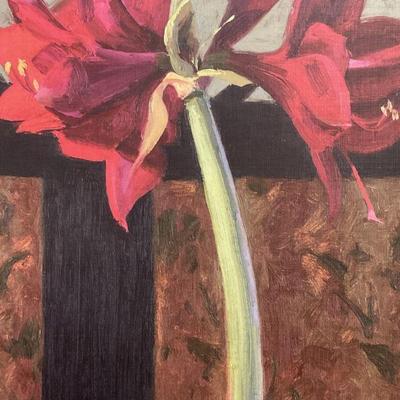 Shirley Novak Amaryllis Canvas Print
