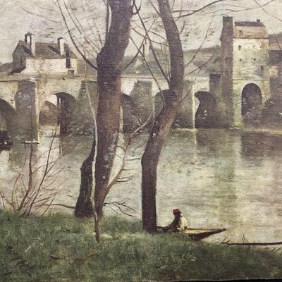 Camille Corot Bridge of Nantes Canvas Print
