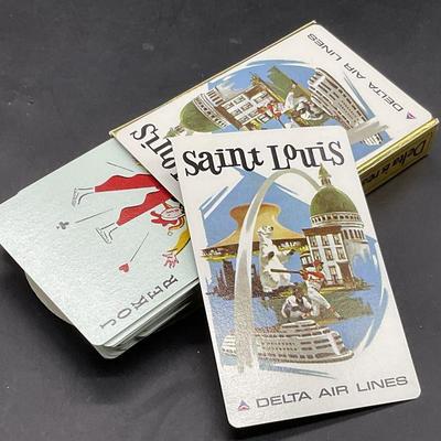 DELTA AIRLINES SAINT LOUIS Playing Cards W/ Box
