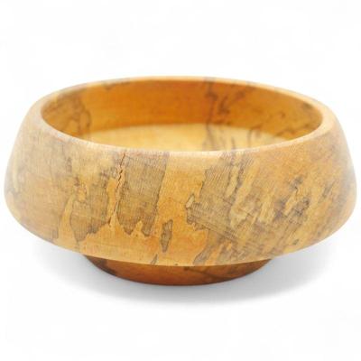 Handmade Turned Spalted Maple Wood Bowl
